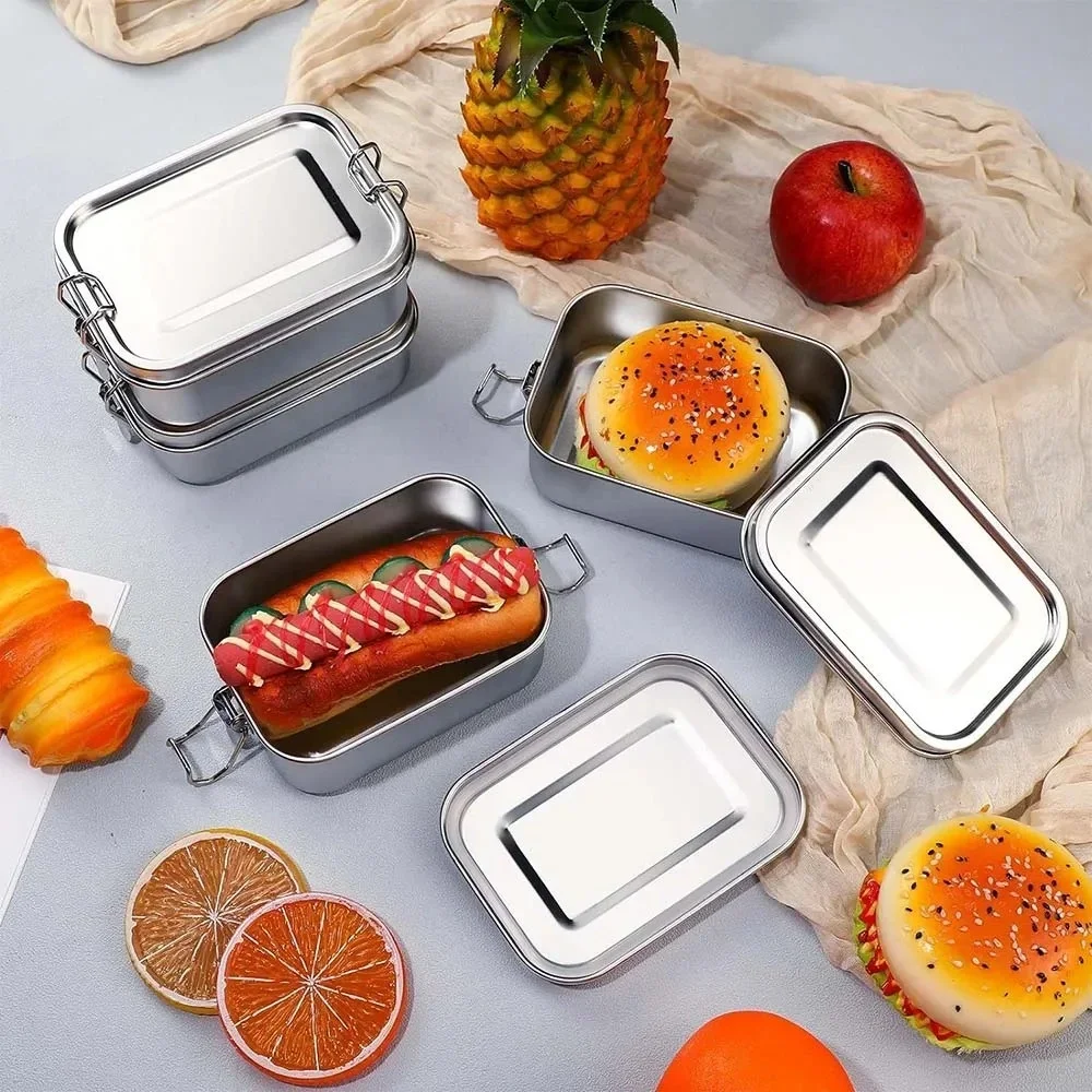 Stainless Steel Bento Box Meta - مراجعة Food Snacks For School وسعره