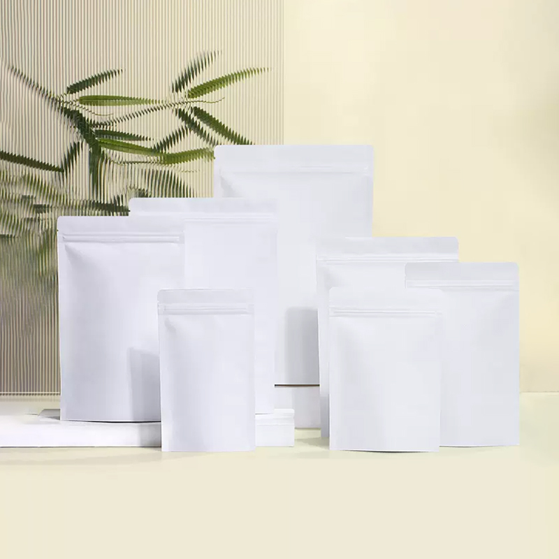 Kraft Paper Zipper Bags Standi - مراجعة Food Snacks Logos وسعره