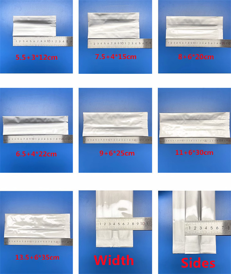 100PCS Open Top Side Gussets S - مراجعة Food Snacks Logos وسعره