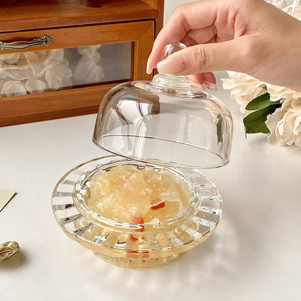 Clear Thick Glass Dessert Bowl - مراجعة Food Snacks Party وسعره