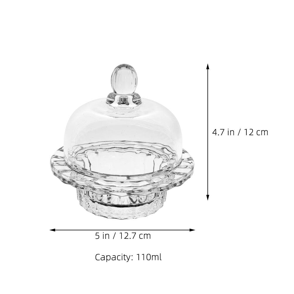 Clear Thick Glass Dessert Bowl - مراجعة Food Snacks Party وسعره