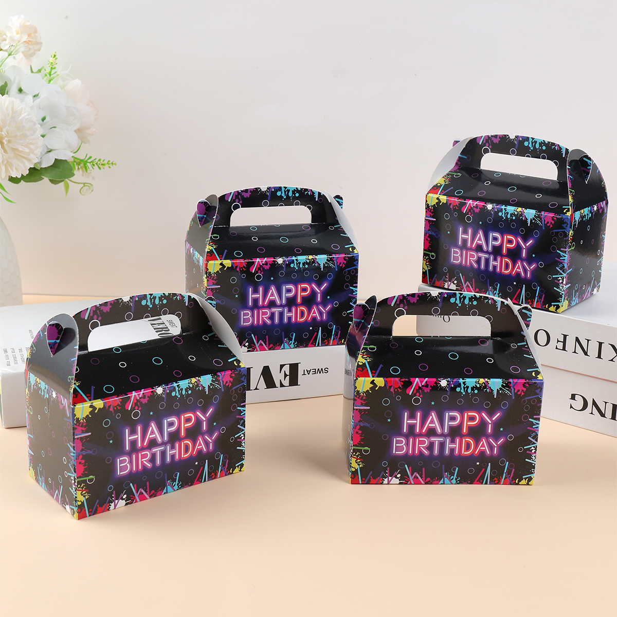 Fluorescent Candy Box Paper Ca - مراجعة Food Snacks Party وسعره