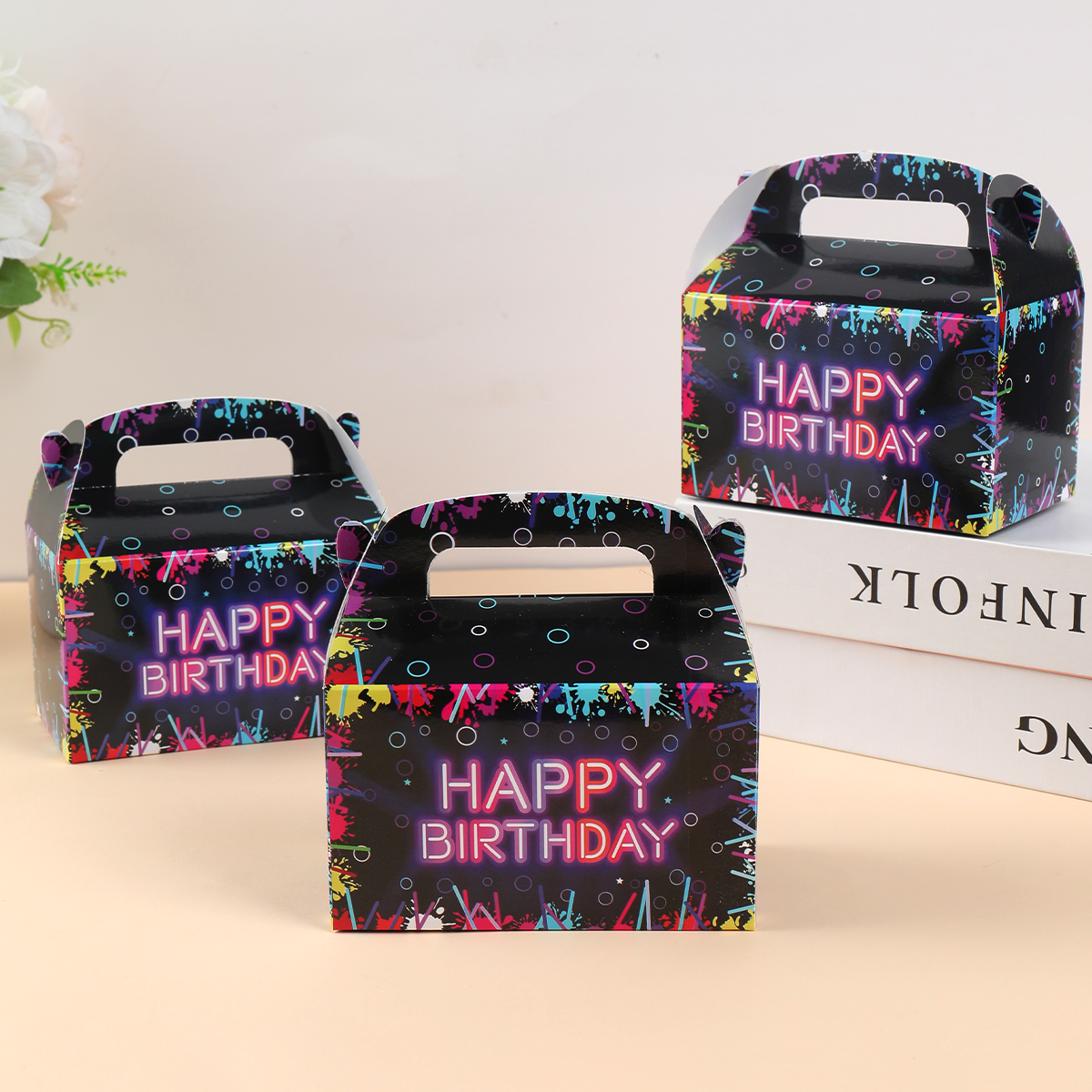 Fluorescent Candy Box Paper Ca - مراجعة Food Snacks Party وسعره