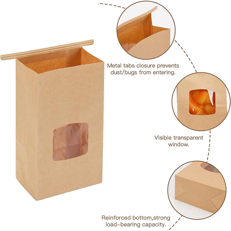 10Pcs Bakery Bags, Window Seal - مراجعة Food Snacks Party وسعره
