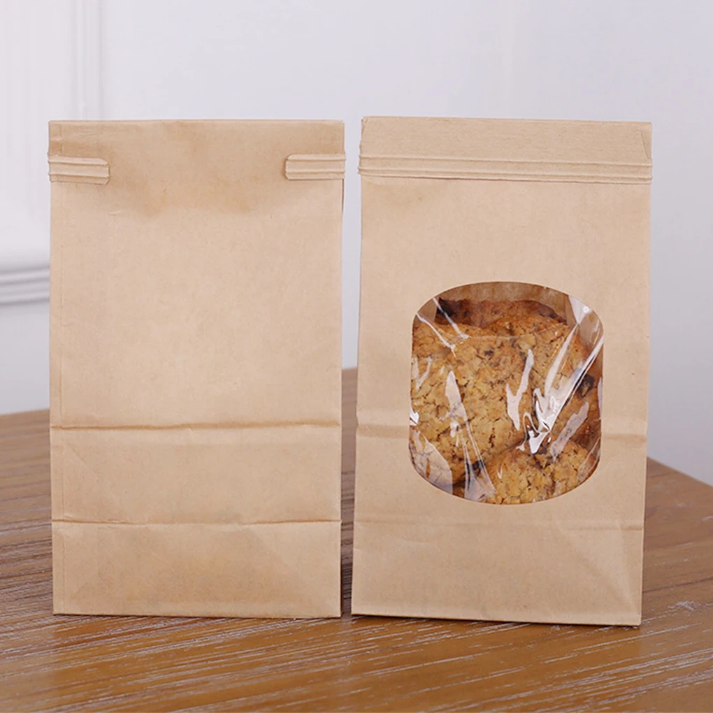 10Pcs Bakery Bags, Window Seal - مراجعة Food Snacks Party وسعره