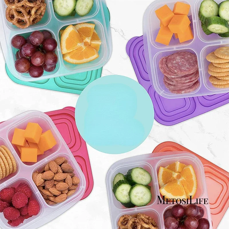 Plastic Bento Snack Box Reusab - مراجعة Food Snacks For School وسعره