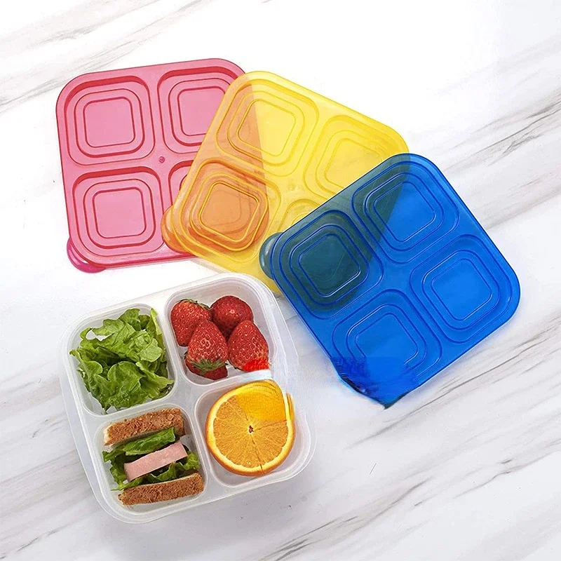 Plastic Bento Snack Box Reusab - مراجعة Food Snacks For School وسعره