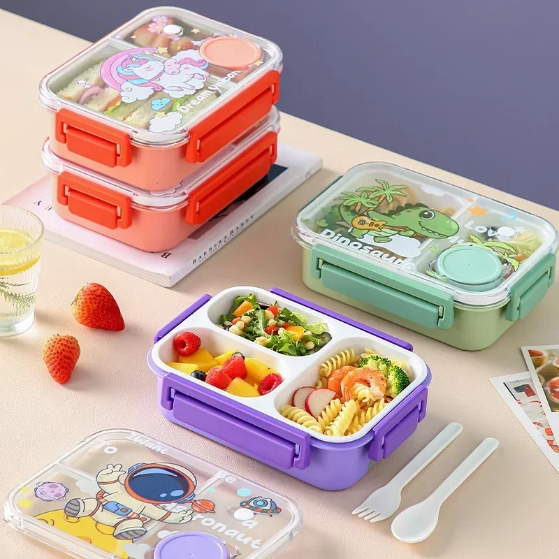 Unicorn Cartoon Bento Lunch Bo - مراجعة Food Snacks For School وسعره