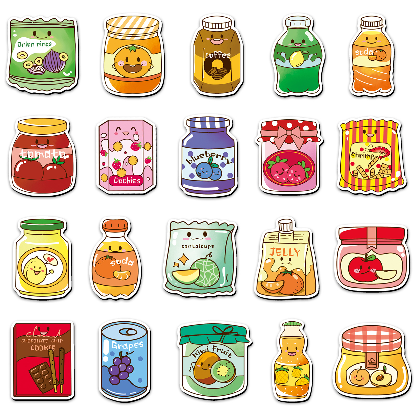 20Pcs/Set Cute Snack Drink Fri - مراجعة Soft Food Snacks Kids وسعره