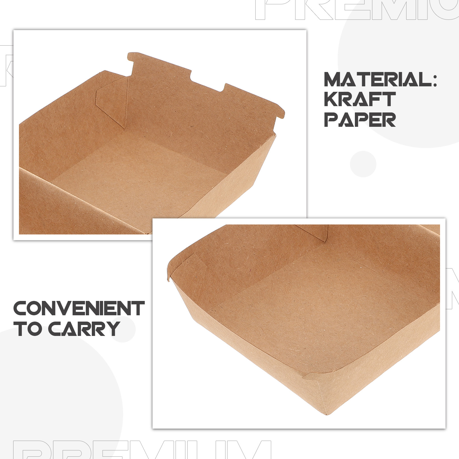 30Pcs Burger Boxes Kraft Paper - مراجعة Food Snacks Party وسعره