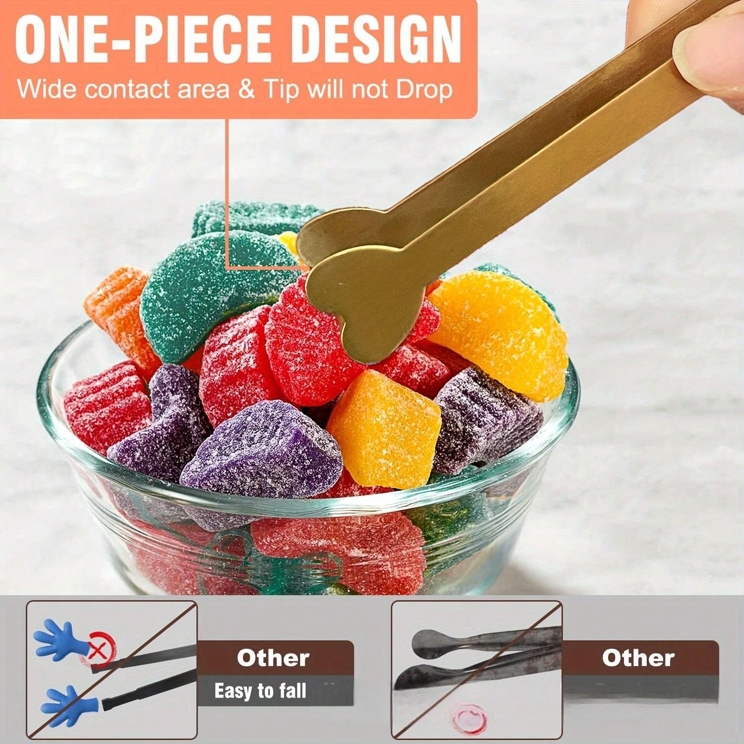 Gold Stainless Steel Mini Serv - مراجعة Food Snacks Party وسعره