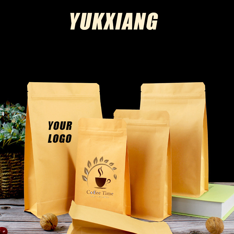 Custom Logo Kraft Paper Alumin - مراجعة Food Snacks Logos وسعره