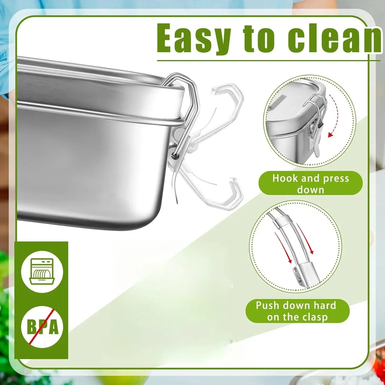 Stainless Steel Bento Box Meta - مراجعة Food Snacks For School وسعره