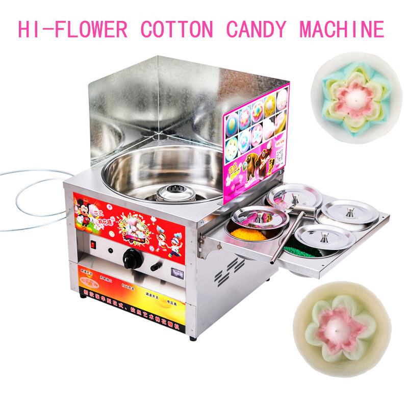 Gas Cotton Candy Machine Comme - مراجعة Food Snacks Making Machine وسعره