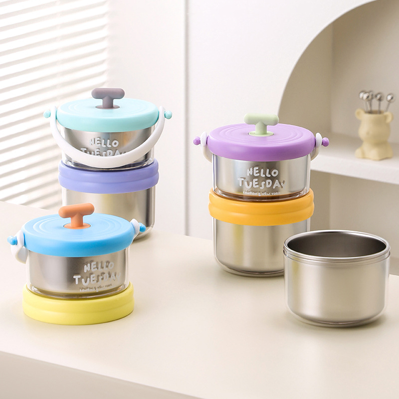 Double Layer Lunch Box 304 Sta - مراجعة Food Snacks For School وسعره