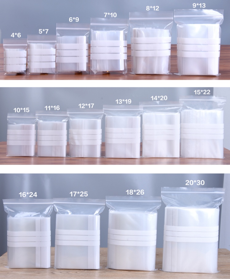 200PCS PE Clear Plastic Writin - مراجعة Food Snacks Logos وسعره
