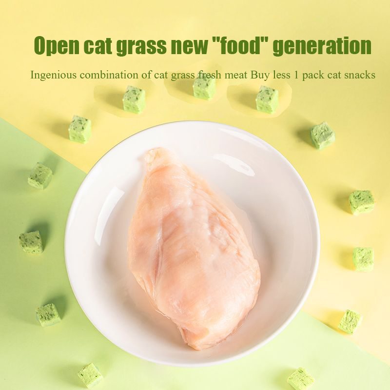 Cat grass freeze-dried meat sq - مراجعة Snacks Food Ready To Eat وسعره