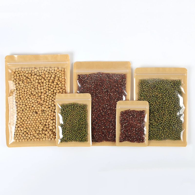 100pcs Eco-friendly Kraft Pape - مراجعة Food Snacks Logos وسعره