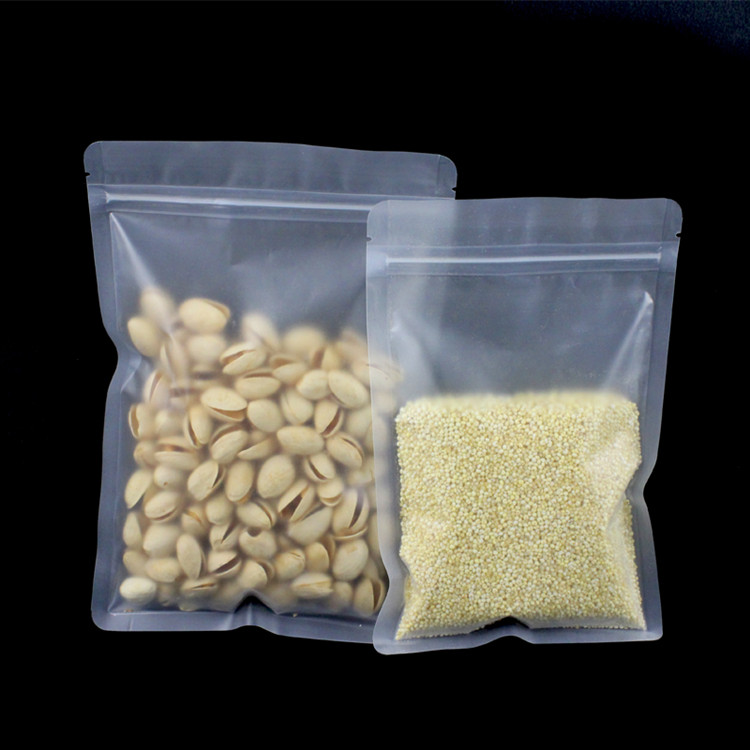 100PCS Frosted Plastic Ziplock - مراجعة Food Snacks Logos وسعره