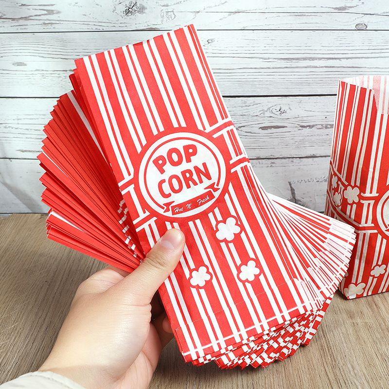 20/50Pcs Popcorn Bags Individu - مراجعة Food Snacks Party وسعره