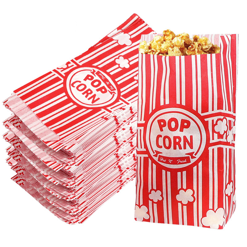 50Pcs Popcorn Packaging Bags S - مراجعة Food Snacks Party وسعره
