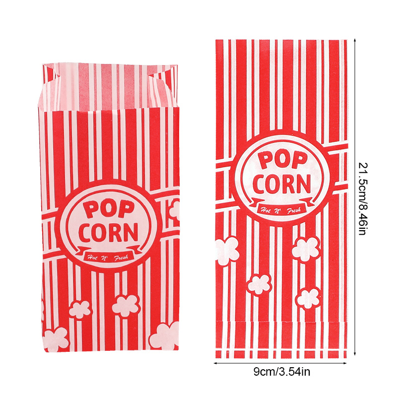50Pcs Popcorn Packaging Bags S - مراجعة Food Snacks Party وسعره