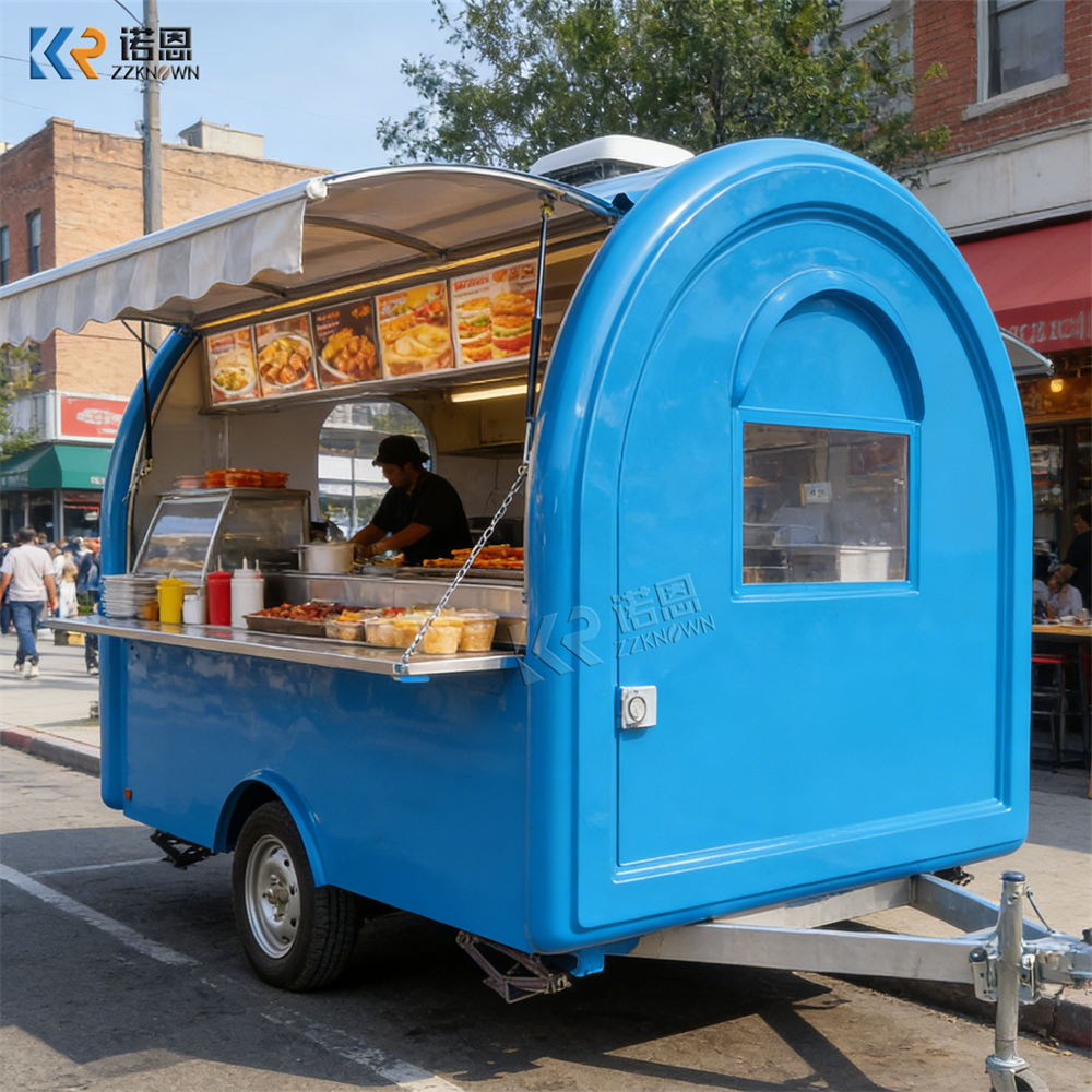 Commercial Fast Food Trailer M - مراجعة Street Food Snacks وسعره