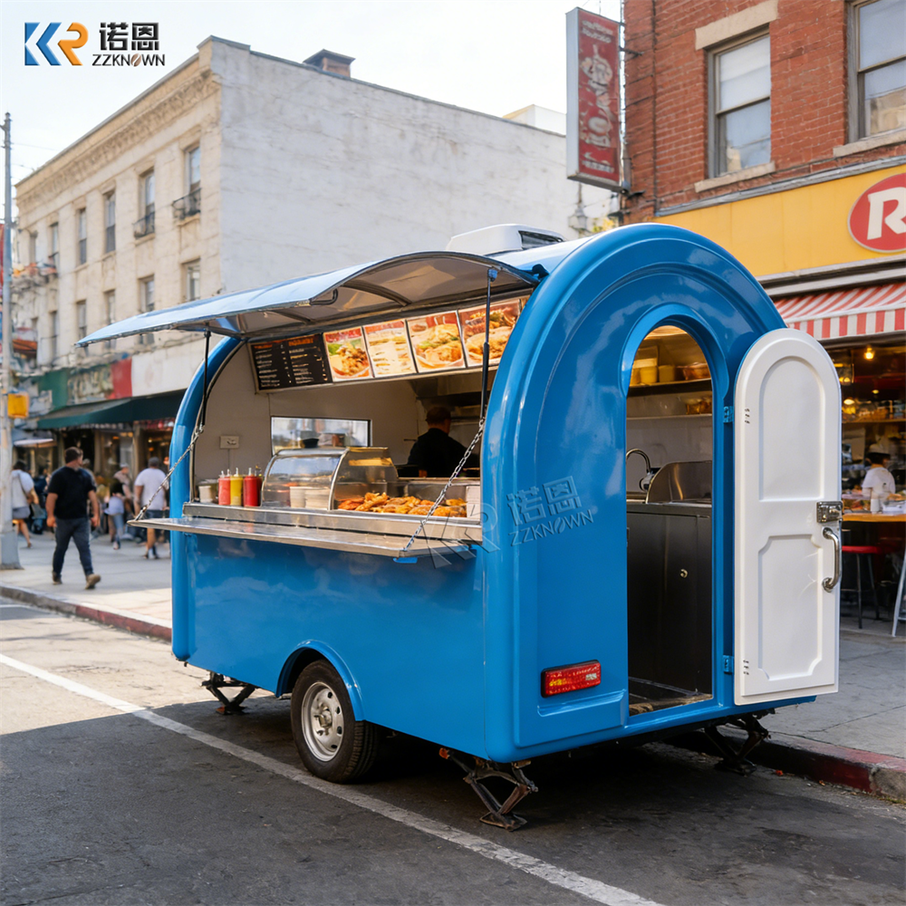 Commercial Fast Food Trailer M - مراجعة Street Food Snacks وسعره