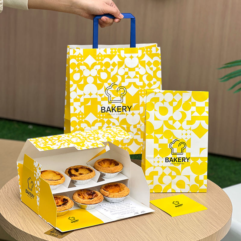 Custom Printing 6 Grid Egg Tar - مراجعة Food Snacks Logos وسعره