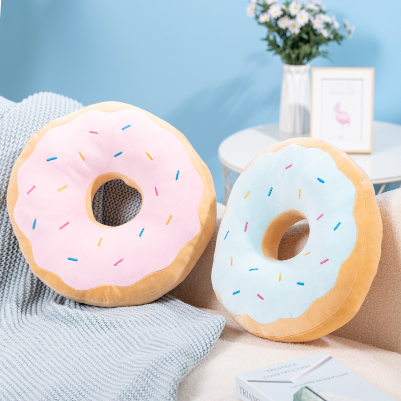 Candy Colors Donut Plush Pillo - مراجعة Soft Food Snacks Kids وسعره