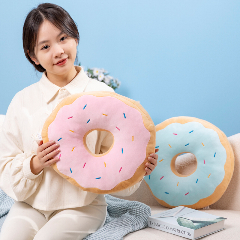 Candy Colors Donut Plush Pillo - مراجعة Soft Food Snacks Kids وسعره