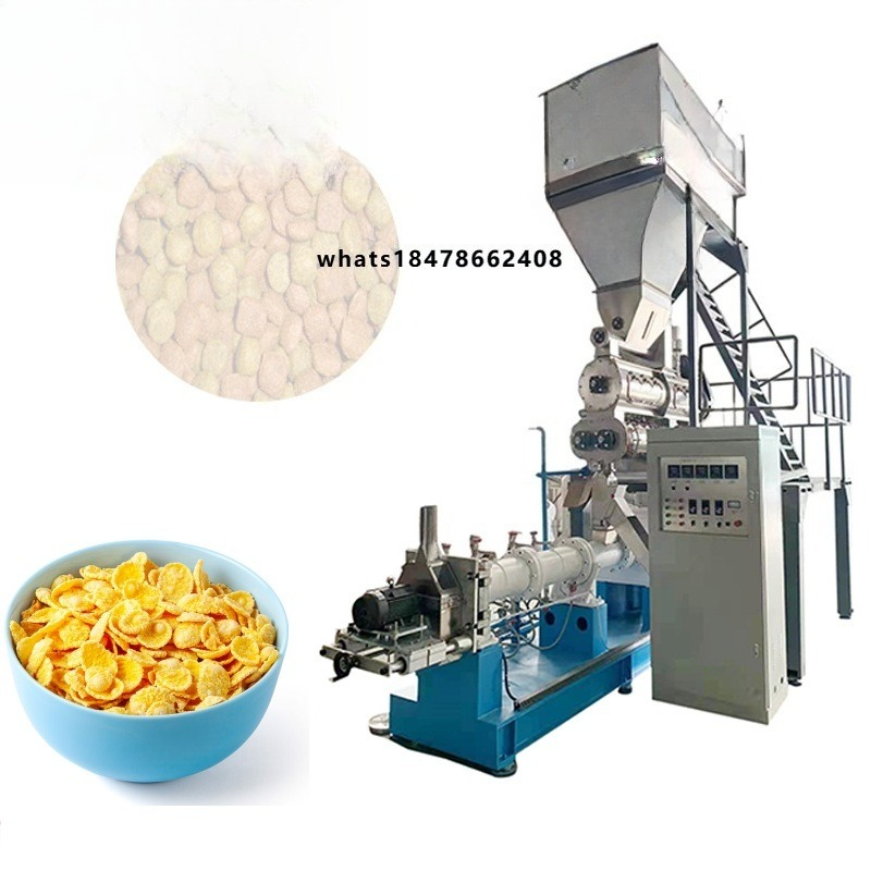 Crispy Corn Flakes Breakfast C - مراجعة Food Snacks Making Machine وسعره