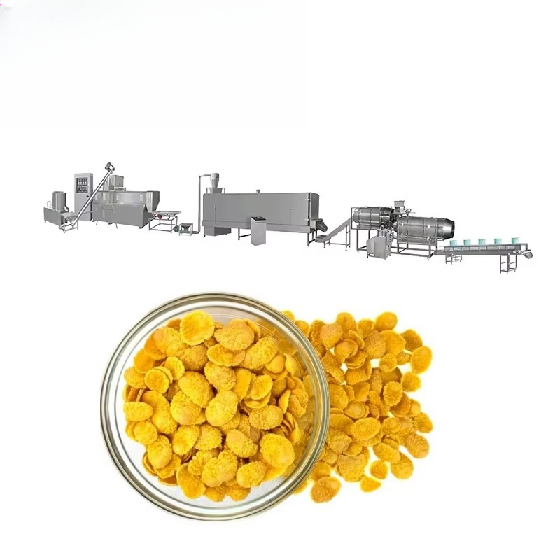 Crispy Corn Flakes Breakfast C - مراجعة Food Snacks Making Machine وسعره